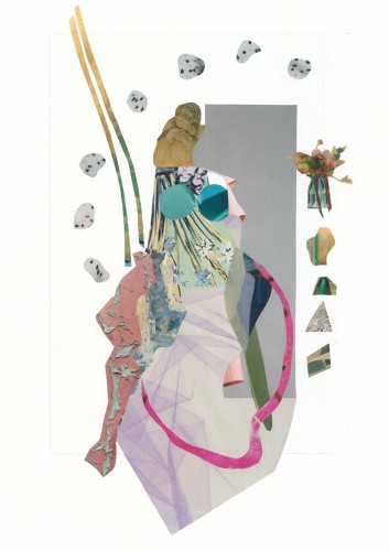 1SEIN, 2025, Collage, Gemeinschaftskunstwerk zusammen mit Vera Henrike Hetzel, 20 x 29 cm