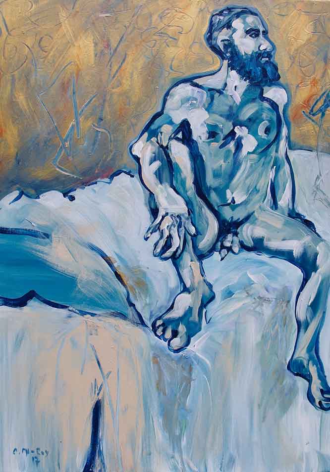 „Ruhe“, 2017, Acryl a. Leinwand, 70 x 50 cm